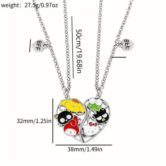 2 paired pendants for best friends - Picture 2 of 5